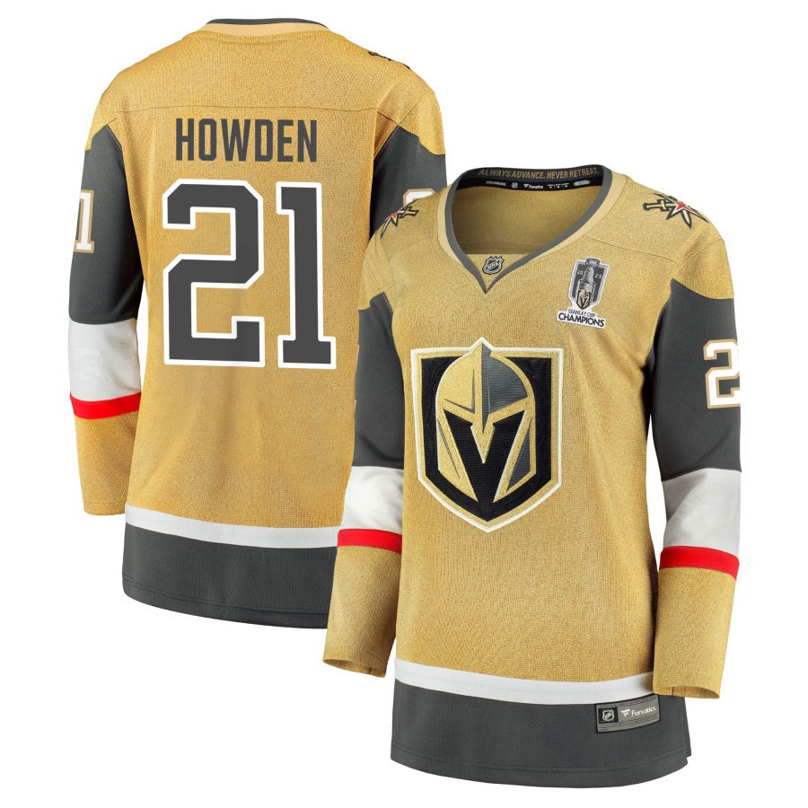 Brett Howden  Vegas Golden Knights Fanatics Branded Women's 2023 Stanley Cup Champions Home Breakaway Jersey - Gold