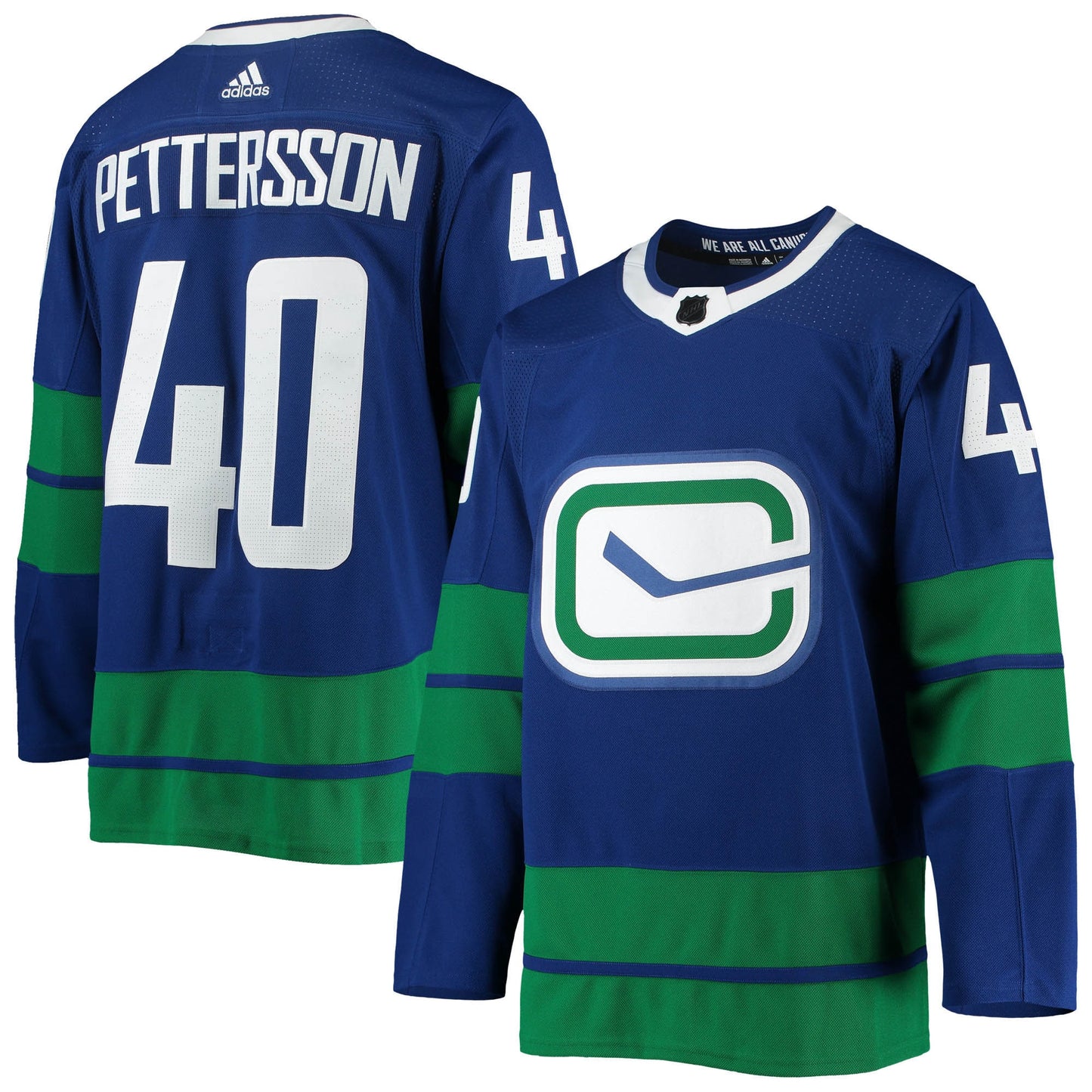 Elias Pettersson Vancouver Canucks adidas 2020/21 Authentic Alternate Player Jersey - Blue