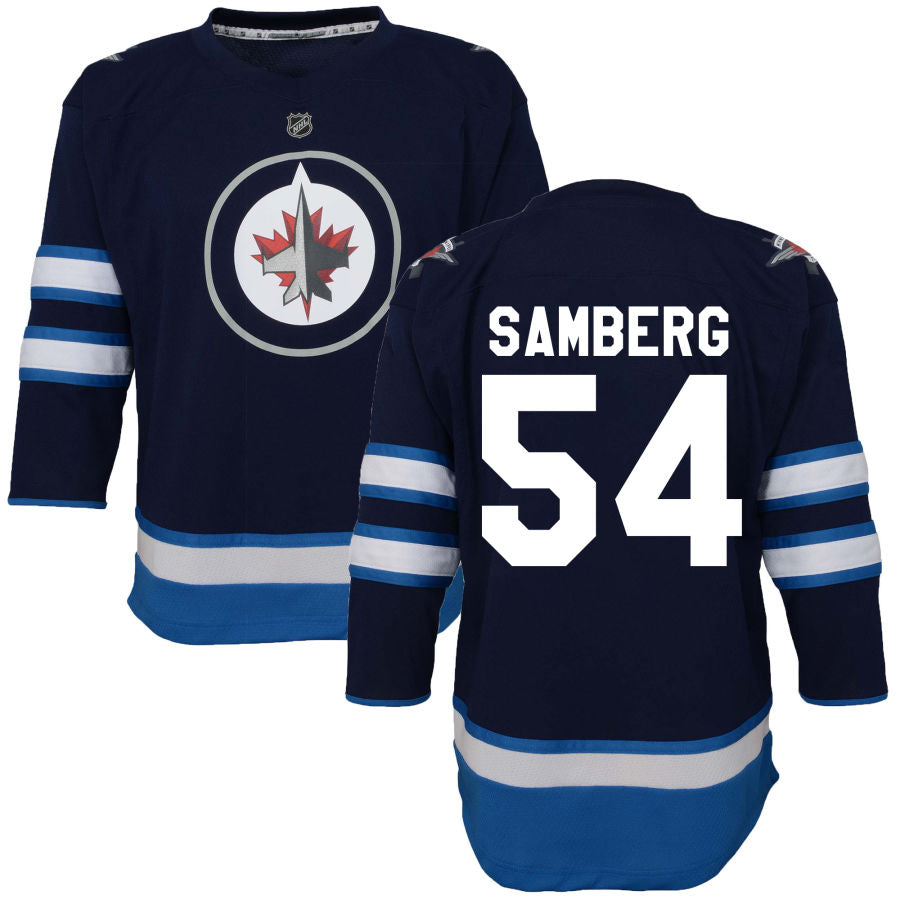 Dylan Samberg Winnipeg Jets Toddler Home Replica Jersey - Navy