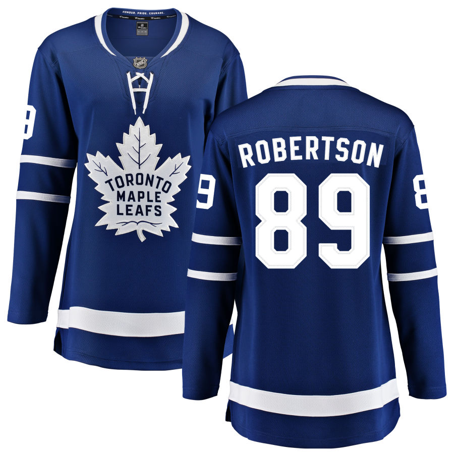 Nicholas Robertson Toronto Maple Leafs Fanatics Branded Women's Home Breakaway Jersey - Blue