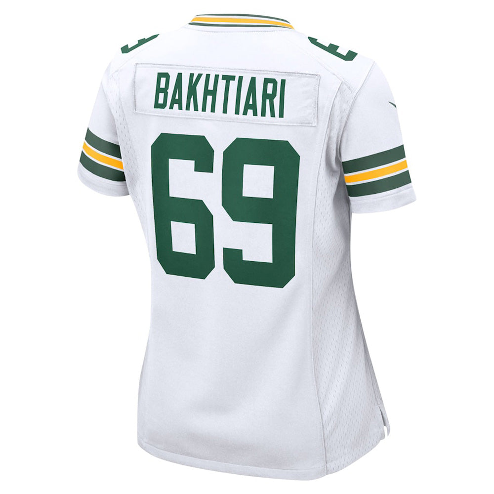 Women's Green Bay Packers David Bakhitari Game Jersey - White