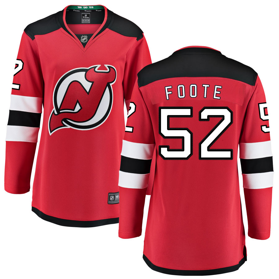 Cal Foote New Jersey Devils Fanatics Branded Women's Home Breakaway Jersey - Red